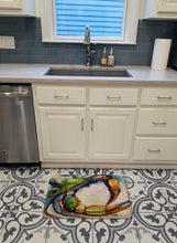 Load image into Gallery viewer, Blue Crab Machine Washable Memory Foam Mat JMK1091RUG