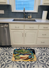 Load image into Gallery viewer, Blue Crab Machine Washable Memory Foam Mat JMK1093RUG
