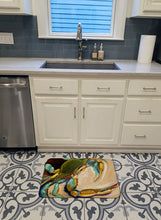 Load image into Gallery viewer, Blue Crab Machine Washable Memory Foam Mat JMK1098RUG