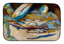 Load image into Gallery viewer, Big Crab Claw Blue Crab Dish Drying Mat – Absorbent, Artistic Kitchen Essentials JMK1099DDM