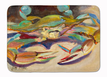 Load image into Gallery viewer, Blue Crab Tail Fin Machine Washable Memory Foam Mat JMK1101RUG