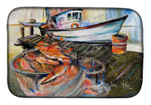 Load image into Gallery viewer, Blue Crab Trap Dish Drying Mat – Absorbent, Artistic Kitchen Essentials JMK1104DDM