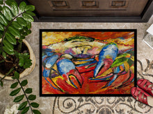 Load image into Gallery viewer, Blue Crab Red Doormat - 24x36 Decorative Floor Mat – Indoor/Outdoor Rug with Artistic Flair JMK1107JMAT
