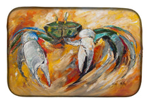 Load image into Gallery viewer, Blue Crab Dish Drying Mat – Absorbent, Artistic Kitchen Essentials JMK1108DDM