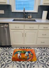 Load image into Gallery viewer, Blue Crab Machine Washable Memory Foam Mat JMK1110RUG