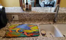 Load image into Gallery viewer, Koi Dish Drying Mat – Absorbent, Artistic Kitchen Essentials JMK1115DDM