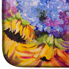 Load image into Gallery viewer, Hydrangeas and Sunflowers Dish Drying Mat – Absorbent, Artistic Kitchen Essentials JMK1119DDM