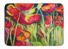 Load image into Gallery viewer, Red Poppies Machine Washable Memory Foam Mat JMK1121RUG