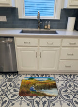 Load image into Gallery viewer, Fisherman on the Bank Machine Washable Memory Foam Mat JMK1125RUG