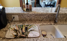 Load image into Gallery viewer, Top Coconut Tree Dish Drying Mat – Absorbent, Artistic Kitchen Essentials JMK1131DDM