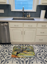 Load image into Gallery viewer, Oak Tree on the Bay with Sailboats Machine Washable Memory Foam Mat JMK1132RUG