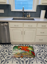 Load image into Gallery viewer, Red Parrot at Lulu's Machine Washable Memory Foam Mat JMK1134RUG