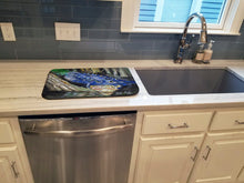 Load image into Gallery viewer, Blue Alligator Dish Drying Mat – Absorbent, Artistic Kitchen Essentials JMK1135DDM