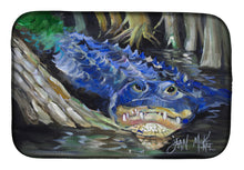 Load image into Gallery viewer, Blue Alligator Dish Drying Mat – Absorbent, Artistic Kitchen Essentials JMK1135DDM