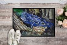 Load image into Gallery viewer, Blue Alligator Doormat - 24x36 Decorative Floor Mat – Indoor/Outdoor Rug with Artistic Flair JMK1135JMAT