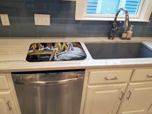 Load image into Gallery viewer, Pelicans Dish Drying Mat – Absorbent, Artistic Kitchen Essentials JMK1137DDM