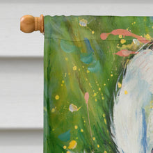 Load image into Gallery viewer, White Egret in the Rain Flag Canvas House Size JMK1139CHF