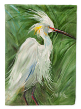 Load image into Gallery viewer, White Egret in Green grasses Flag Canvas House Size JMK1141CHF