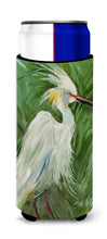 Load image into Gallery viewer, White Egret in Green grasses Slim Can Hugger – Fun &amp; Functional Drink Coolers JMK1141MUK