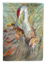 Load image into Gallery viewer, Sandhill Crane with baby Garden Flag – Decorative Outdoor Yard Flag JMK1143GF