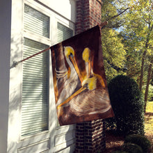 Load image into Gallery viewer, Brown Pelicans Flag Canvas House Size JMK1146CHF
