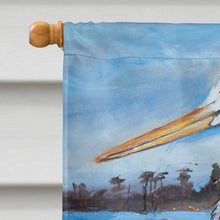Load image into Gallery viewer, Blue Heron Gazing Flag Canvas House Size JMK1148CHF