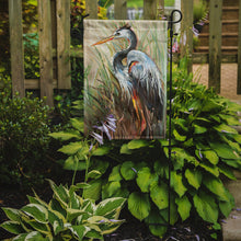 Load image into Gallery viewer, Blue Heron Gazing West Garden Flag – Decorative Outdoor Yard Flag JMK1149GF