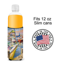 Load image into Gallery viewer, Boat Docks Sailboats Slim Can Hugger – Fun &amp; Functional Drink Coolers JMK1151MUK