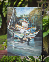 Load image into Gallery viewer, Shrimpers Cove and Shrimp Boats Garden Flag - Outdoor Decorative Yard Flag JMK1152GF