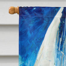 Load image into Gallery viewer, Sailboats in Blue Flag Canvas House Size JMK1153CHF