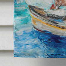 Load image into Gallery viewer, Sailboats in Blue Flag Canvas House Size JMK1153CHF