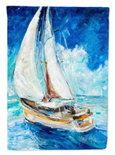 Load image into Gallery viewer, Sailboats in Blue Garden Flag – Decorative Outdoor Yard Flag JMK1153GF