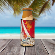 Load image into Gallery viewer, Red Sailboat Slim Can Hugger – Fun &amp; Functional Drink Coolers JMK1154MUK