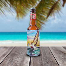 Load image into Gallery viewer, Horn Island Sailboat Race Slim Can Hugger – Fun &amp; Functional Drink Coolers JMK1159MUK