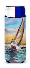 Load image into Gallery viewer, Horn Island Sailboat Race Slim Can Hugger – Fun &amp; Functional Drink Coolers JMK1159MUK