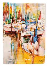Load image into Gallery viewer, Sailboats and Pelicans Flag Canvas House Size JMK1160CHF