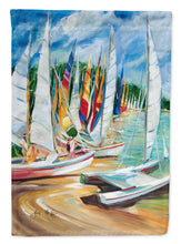 Load image into Gallery viewer, Eastern Shore Sailboats Flag Canvas House Size JMK1162CHF