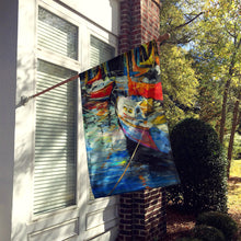 Load image into Gallery viewer, Boat Talk Sailboats Flag Canvas House Size JMK1164CHF