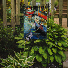 Load image into Gallery viewer, Boat Talk Sailboats Garden Flag - Outdoor Decorative Yard Flag