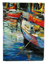 Load image into Gallery viewer, Boat Talk Sailboats Garden Flag - Outdoor Decorative Yard Flag