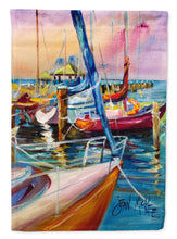 Load image into Gallery viewer, Purple Sailboats Garden Flag – Decorative Outdoor Yard Flag JMK1165GF