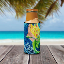Load image into Gallery viewer, Blonde Mermaid Slim Can Hugger – Fun &amp; Functional Drink Coolers JMK1179MUK