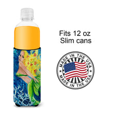 Load image into Gallery viewer, Blonde Mermaid Slim Can Hugger – Fun &amp; Functional Drink Coolers JMK1179MUK