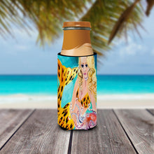 Load image into Gallery viewer, Teal Mermaid Slim Can Hugger – Fun &amp; Functional Drink Coolers JMK1184MUK