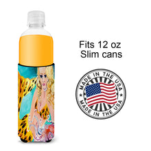 Load image into Gallery viewer, Teal Mermaid Slim Can Hugger – Fun &amp; Functional Drink Coolers JMK1184MUK