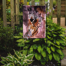 Load image into Gallery viewer, Cheetah, Lion, and Zebra Garden Flag – Decorative Outdoor Yard Flag JMK1194GF