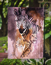 Load image into Gallery viewer, Cheetah, Lion, and Zebra Garden Flag – Decorative Outdoor Yard Flag JMK1194GF