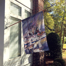 Load image into Gallery viewer, Sea Gulls and shrimp boats Flag Canvas House Size JMK1196CHF