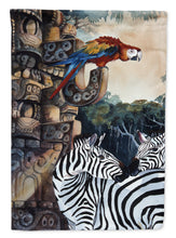 Load image into Gallery viewer, Zebras and Parrots Garden Flag - Outdoor Decorative Yard Flag JMK1200GF