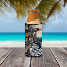 Load image into Gallery viewer, Zebras and Parrots Slim Can Hugger – Fun &amp; Functional Drink Coolers JMK1200MUK